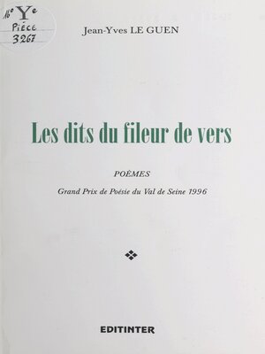 cover image of Les dits du fileur de vers